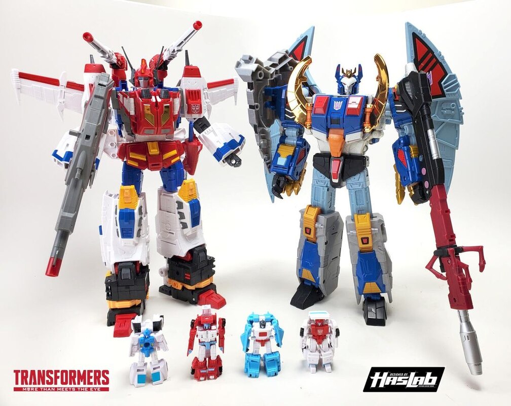 HasLab Victory Saber VS Deathsaurus Official Comparison Images